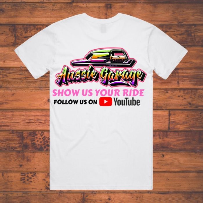 Aussie Garage Logo T Shirt Men White