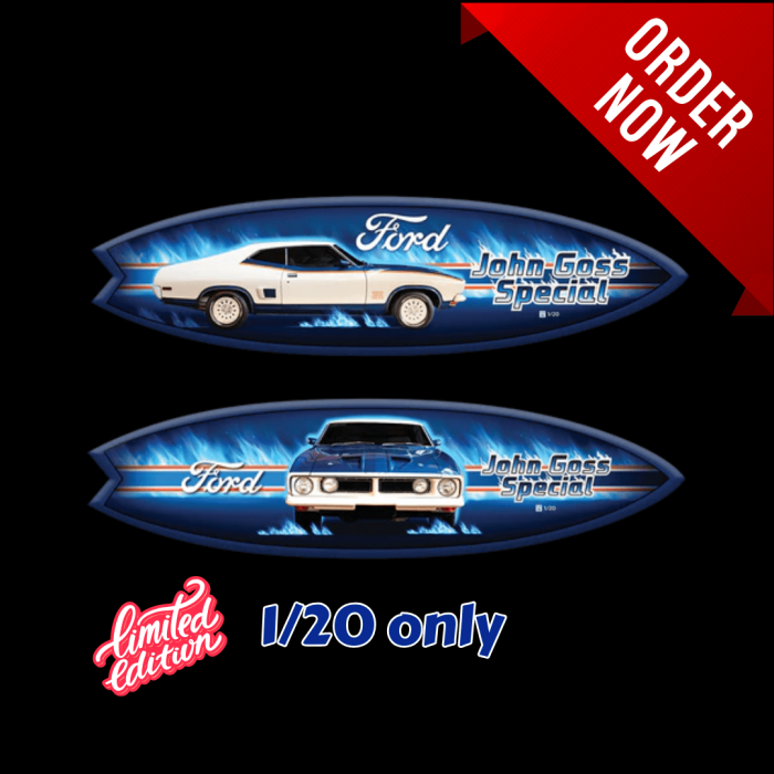 John Goss Special Apollo Blue Surfboard