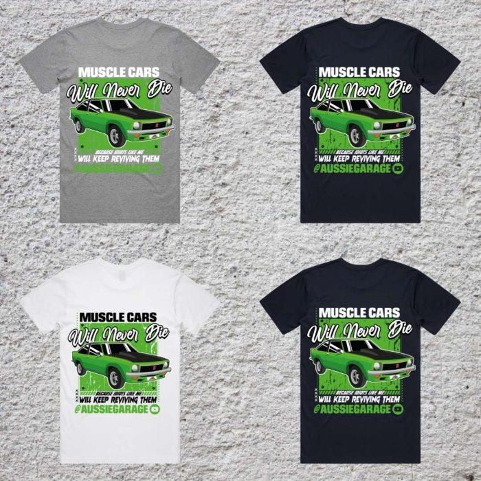Muscle Cars Will Never Die A9X Torana Mens Colour Tees