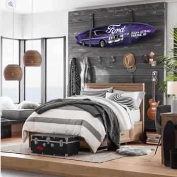 XY Ford Falcon GTHO Wild Violet Surfboard - Ford Licensed Products