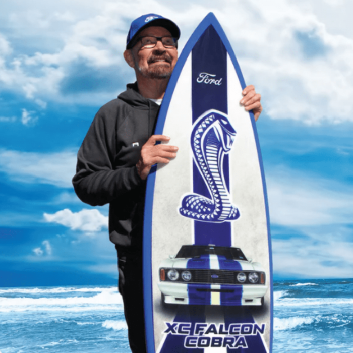XC Ford Falcon Cobra Vertical Surfboard 2