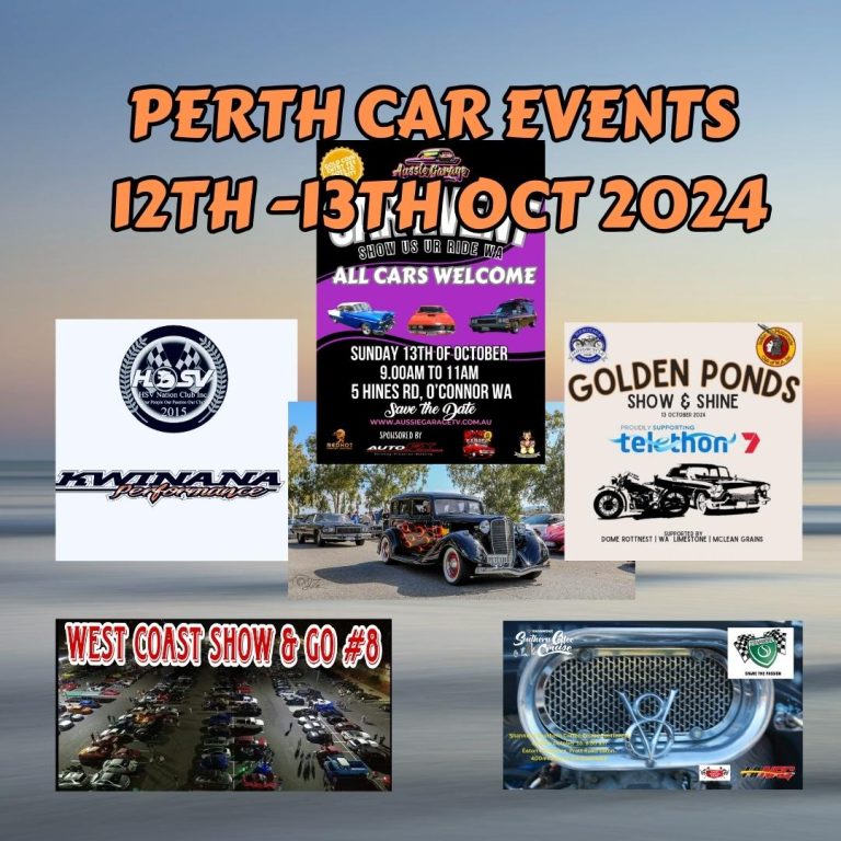 Perth Car Events for the Weekend of 12th -13th October 2024