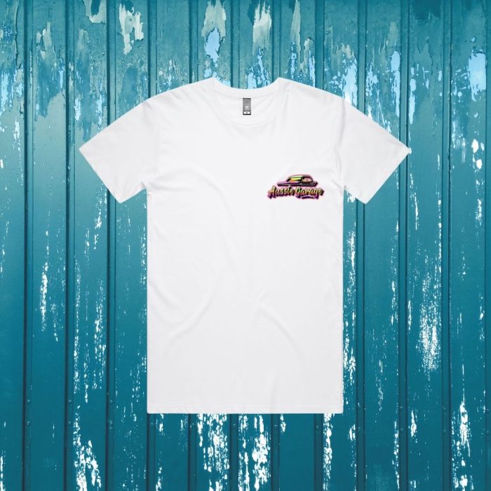 Aussie Garage SLR5000 Tee Front White