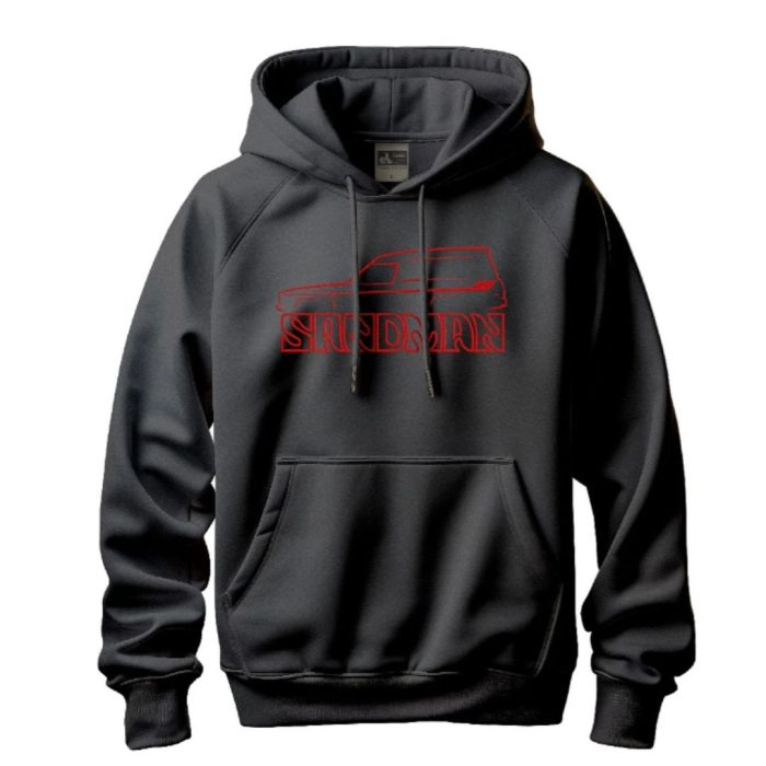 Holden Sandman Hoodie Red outline