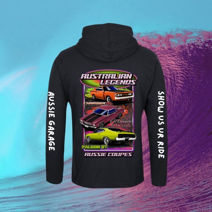 Long Sleeve Hooded Tee - Aussie Coupe Legends