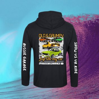 Old and Grumpy, Just Like My Car - Holden Torana SLR5000 Long Sleeve Hooded Tees