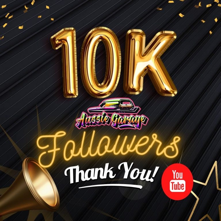 Aussie Garage Hits 10k YouTube Subscribers!