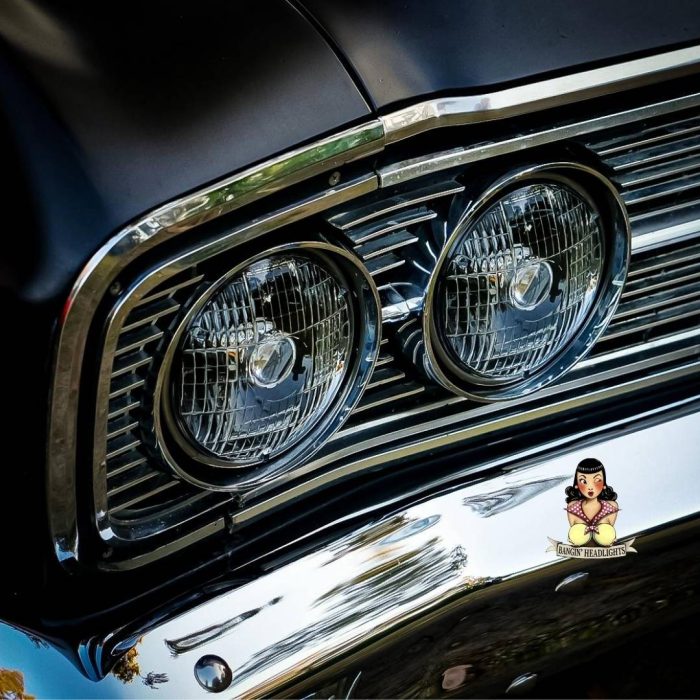 Traditional 5.75inch LED Headlight Black in Car