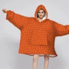Sandman Wearable Blanket Orange & Red 1