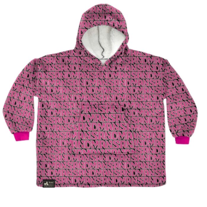 Sandman Wearable Blanket Pink & Black