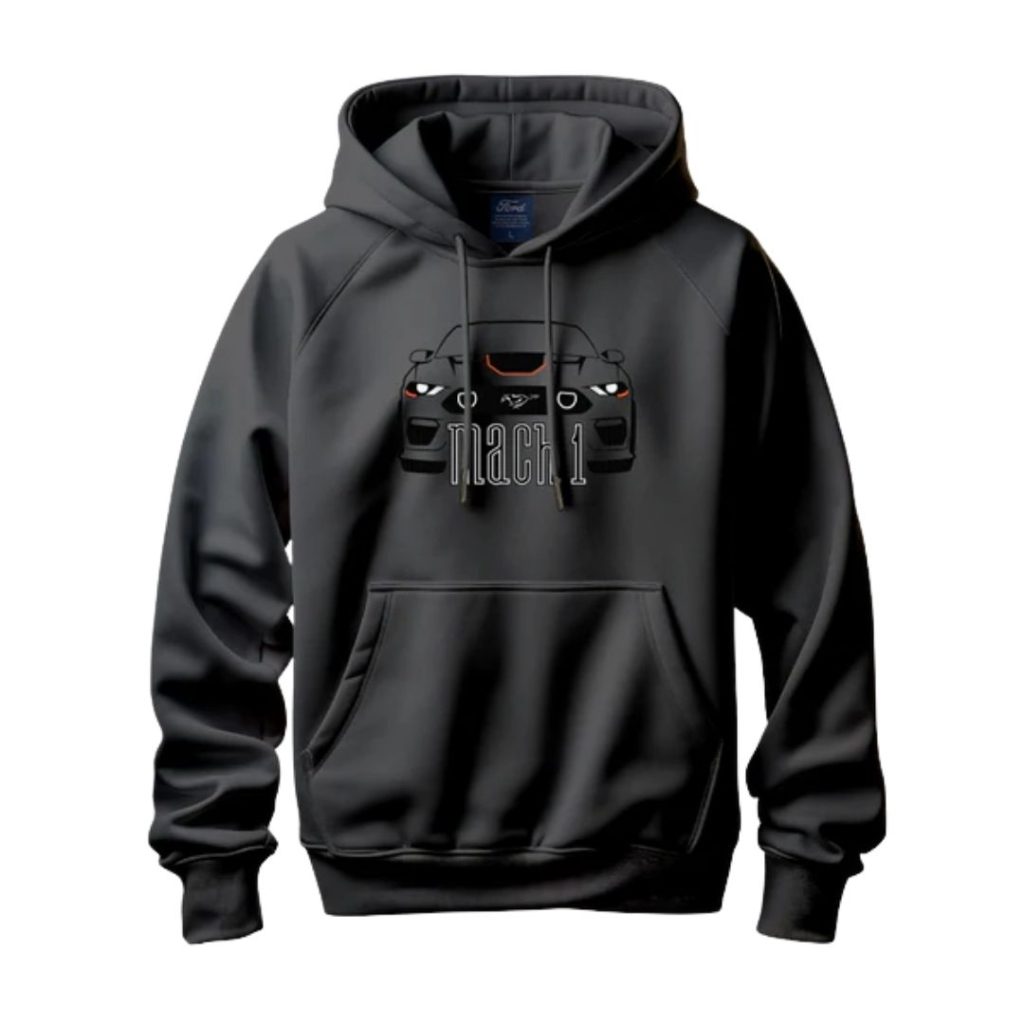 Ford MACH1 with Orange Accents Hoodie (Stealth Range)
