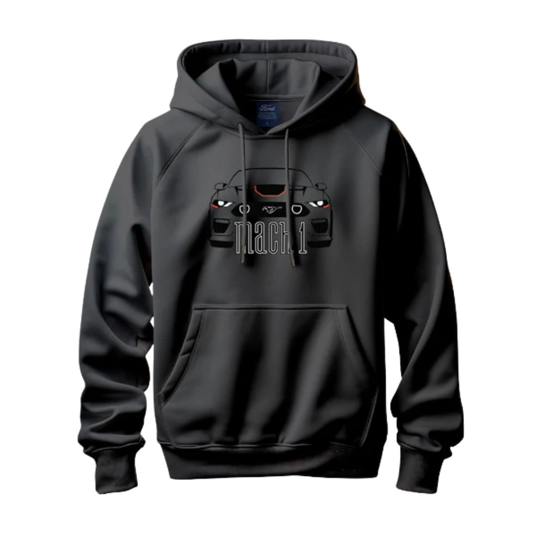Ford MACH1 with Orange Accents Hoodie (Stealth Range)