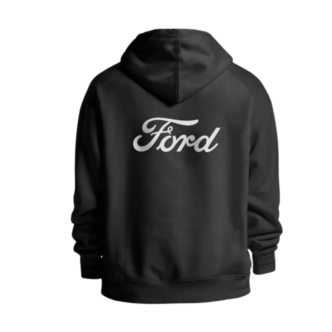 Ford Script Zip Hoodie - Black - Image 2