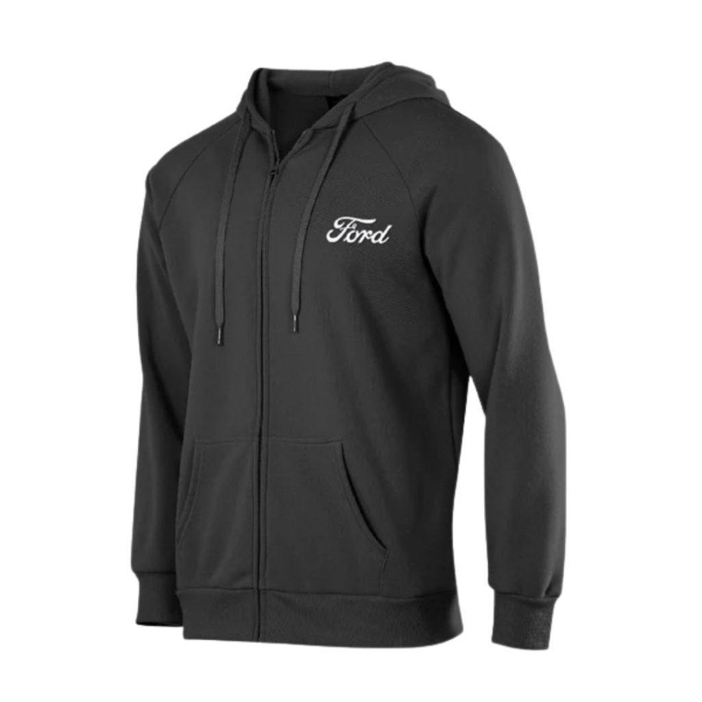 Ford Script Zip Hoodie – Black