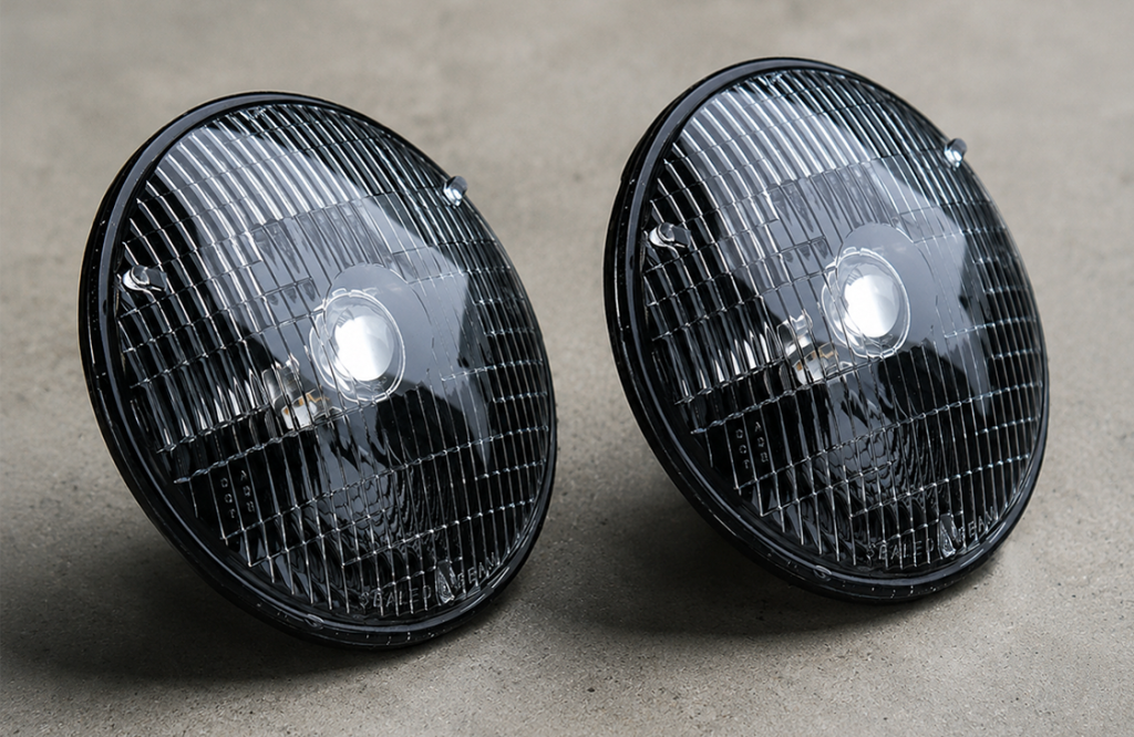Traditional 7″ inch LED Headlights (Pair) BLACK