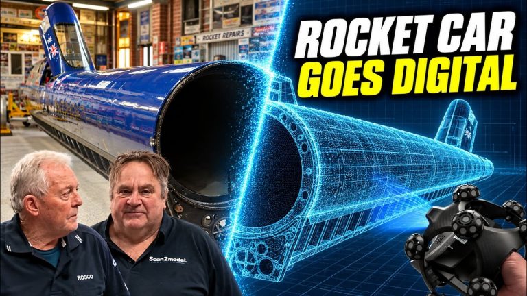 Revopoint Trackit Scans a 1,000 MPH Rocket Car | Aussie Invader 5R